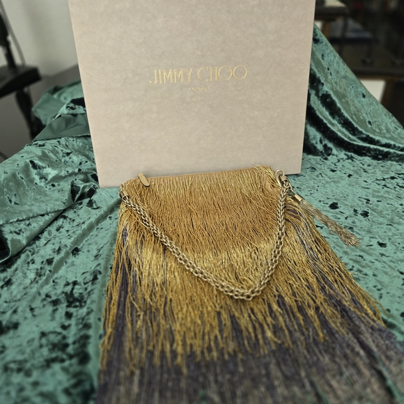 Jimmy Choo - NIB - Callie Crystal Embellished Bag In Sunflower - Picture 7 of 15